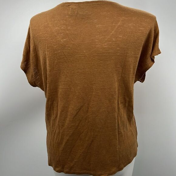 Rachel Zoe linen XL T-shirt copper - Picture 4 of 4